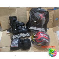 Giày Patin Phát Sáng QF Batin - Combo Hoàn Chỉnh Cho Trẻ Em & Người Lớn, Thể Thao, Bảo Hộ Kèm Theo