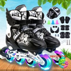 Giày Trượt Patin Phát Sáng Cao Cấp Điều Chỉnh Kích Thước Cho Trẻ Em & Người Lớn - Mẫu Mới 2021, Nhiều Màu Sắc Đẹp Mắt