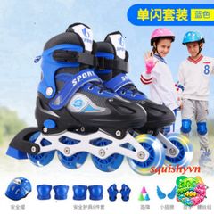 Giày Trượt Patin Batin QF Phát Sáng Dành Cho Trẻ Em - Mẫu Mới, Thời Trang, An Toàn, Size M