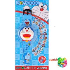 Đồng Hồ Chiếu 3D Cho Trẻ Em - 24 Hình Hoạt Hình Đô Rê Mon, Spiderman, Iron Man, Batman - Đồng Hồ Kỹ Thuật Số Thời Trang