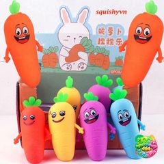Biểu Cảm Củ Cà Rốt Jumbo - Đồ Chơi Mềm Xốp Giảm Stress Dễ Thương Cho Trẻ Em - Quà Tặng Ngộ Nghĩnh