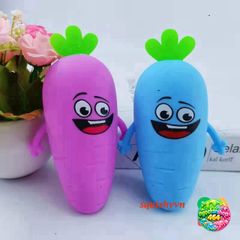 Biểu Cảm Củ Cà Rốt Jumbo - Đồ Chơi Mềm Xốp Giảm Stress Dễ Thương Cho Trẻ Em - Quà Tặng Ngộ Nghĩnh