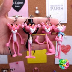 Móc Khóa Pink Panther Thêu - Phụ Kiện Thời Trang Mô Hình Hoạt Hình Độc Đáo, Quà Tặng Dễ Thương Cho Cặp Đôi