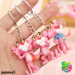 Móc Khóa Pink Panther Thêu - Phụ Kiện Thời Trang Mô Hình Hoạt Hình Độc Đáo, Quà Tặng Dễ Thương Cho Cặp Đôi