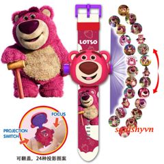 Đồng Hồ Điện Tử 3D Cho Trẻ Em - 24 Hình Hoạt Hình Đáng Yêu Như Elsa, Người Nhện, Siêu Nhân, Quà Tặng Sáng Tạo Cho Bé