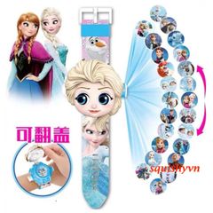 Đồng Hồ Điện Tử 3D Cho Trẻ Em - 24 Hình Hoạt Hình Đáng Yêu Như Elsa, Người Nhện, Siêu Nhân, Quà Tặng Sáng Tạo Cho Bé