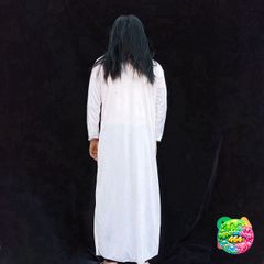 Bộ Hóa Trang Ma Nữ Tóc Dài Đen Trắng - Áo Choàng Thần Chết Halloween, Phụ Kiện Lễ Hội Kinh Dị, Cosplay Đẹp, Thoải Mái, Bền Chắc