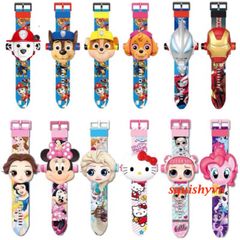 Đồng Hồ Điện Tử 3D Cho Trẻ Em - 24 Hình Hoạt Hình Đáng Yêu Như Elsa, Người Nhện, Siêu Nhân, Quà Tặng Sáng Tạo Cho Bé