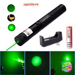 Bút laser 303 có pin sạc - Đèn chiếu đa chế độ, ánh sáng xanh lá, công suất 5000mw, thích hợp giảng dạy và hướng dẫn du lịch.