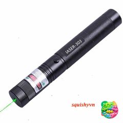 Bút laser 303 có pin sạc - Đèn chiếu đa chế độ, ánh sáng xanh lá, công suất 5000mw, thích hợp giảng dạy và hướng dẫn du lịch.
