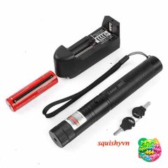 Bút laser 303 có pin sạc - Đèn chiếu đa chế độ, ánh sáng xanh lá, công suất 5000mw, thích hợp giảng dạy và hướng dẫn du lịch.