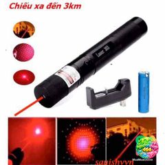 Bút laser 303 có pin sạc - Đèn chiếu đa chế độ, ánh sáng xanh lá, công suất 5000mw, thích hợp giảng dạy và hướng dẫn du lịch.