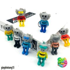 Móc Khóa Silicone KAWS Dễ Thương - Phụ Kiện Thời Trang Cao Su Mềm, Treo Balo, Túi Xách, Quà Tặng HYPEBEAST