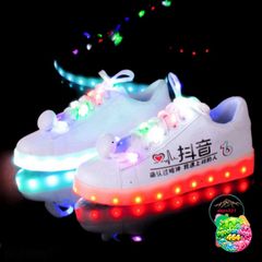 Giày LED Phát Sáng Thể Thao Chữ Hàn - 8 Chế Độ Đèn Nhiều Màu Cho Nam Nữ, Thời Trang Hàn Quốc, Dùng Trong Mọi Sự Kiện
