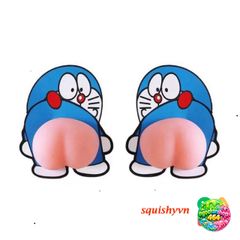 Miếng Dán Silicon Quả Đào Shin - Thú Bóp Giảm Stress Dán Điện Thoại, Ô Tô - Vật Dụng Trang Trí Độc Đáo, Dễ Thương