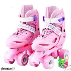 Giày Patin 4 Bánh An Toàn Cho Trẻ Em - Trượt Thoải Mái Từ 5 Đến 14 Tuổi - Giày Chơi An Toàn, Đổi Trả 15 Ngày