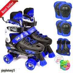 Giày Patin 4 Bánh An Toàn Cho Trẻ Em - Trượt Thoải Mái Từ 5 Đến 14 Tuổi - Giày Chơi An Toàn, Đổi Trả 15 Ngày