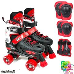 Giày Patin 4 Bánh An Toàn Cho Trẻ Em - Trượt Thoải Mái Từ 5 Đến 14 Tuổi - Giày Chơi An Toàn, Đổi Trả 15 Ngày