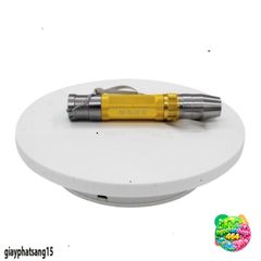 Đế Xoay Trưng Bày Sản Phẩm 360 Độ Nhỏ 20cm & 16cm - Đồ Trang Trí, Chụp Hình, Quay Video, Có Công Tắc USB, Màu Đen/Trắng