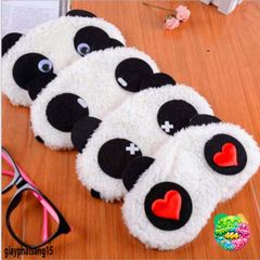 Mặt Nạ Ngủ Gấu Panda Dễ Thương - Bịt Mắt Du Lịch Mềm Mại, Tiện Lợi Cho Giấc Ngủ Thoải Mái