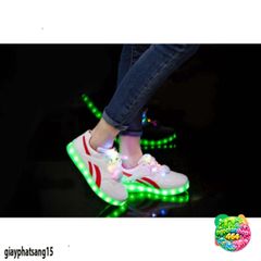 Giày Thể Thao LED Phát Sáng 7 Màu - Giày Đèn LED Thời Trang Nam/Nữ, 8 Chế Độ Đổi Màu, Tiện Lợi Cho Sinh Nhật, Tiệc Tùng