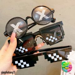 Kính Thuglife 6 Chấm MINECRAFT - Kính Mắt Thời Trang Độc Đáo Nhiều Màu Sắc, Phong Cách Chơi Game Hót 2021