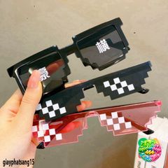 Kính Thuglife 6 Chấm MINECRAFT - Kính Mắt Thời Trang Độc Đáo Nhiều Màu Sắc, Phong Cách Chơi Game Hót 2021