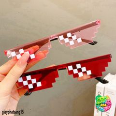 Kính Thuglife 6 Chấm MINECRAFT - Kính Mắt Thời Trang Độc Đáo Nhiều Màu Sắc, Phong Cách Chơi Game Hót 2021