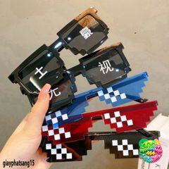 Kính Thuglife 6 Chấm MINECRAFT - Kính Mắt Thời Trang Độc Đáo Nhiều Màu Sắc, Phong Cách Chơi Game Hót 2021