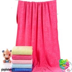 Khăn Tắm Nhật Bản Khổ Lớn 1m4x70cm - Mềm Mịn 180GRAM, Thấm Hút Nhanh, An Toàn Cho Da Trẻ Em
