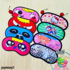Khăn Che Mắt Manga Dễ Thương - Khả Năng Chống Nắng, Thiết Kế Hoạt Hình Ngẫu Nhiên, Phụ Kiện Ngủ Dễ Chịu, Đồ Chơi Thời Trang
