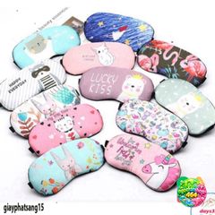 Bịt Mắt Ngủ Siêu Cute Hàn Quốc - Eye Mask Ngộ Nghĩnh Có Gel & Không Gel, Tiện Lợi Cho Giấc Ngủ Ngon Lành