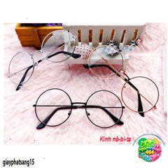Kính Mát Tròn Nobita Giả Cận - Gọng Kim Loại Chắc Chắn, Thời Trang Cho Nam Nữ, Tròng Kính 0 Độ, Cute Chụp Ảnh