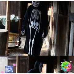 Áo Choàng Halloween Hình Bộ Xương Đầu Lâu, Dơi & Ma Cà Rồng - Trang Phục Hóa Trang Độc Đáo Cho Tiệc Hóa Trang