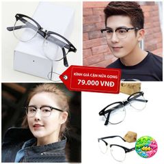 Kính Mắt Mèo Vintage Thời Trang - Kính Ngố Chống Bụi và Nắng Gió, Chất Liệu Kim Loại Bền Đẹp, Phù Hợp Nam Nữ
