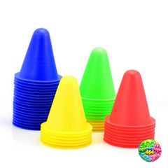 Chướng Ngại Vật Đánh Bóng Trượt Patin - Cốc Nấm Màu Sắc Rực Rỡ Cho Thể Thao & Tập Trận Môn Thể Thao 50 Cốc
