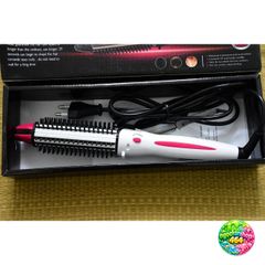 Lược Điện Nova 3 Trong 1 Đa Năng - Uốn, Sấy, Làm Xoăn Tóc Tại Nhà, Dễ Sử Dụng, An Toàn Cho Tóc, Màu Hồng/Trắng