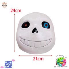 Mặt Nạ Cao Su Undertale Sans - Phụ Kiện Halloween Độc Đáo, Một Đầu Đầy Đủ Tiện Lợi Cho Nam Nữ, Dự Tiệc Hóa Trang