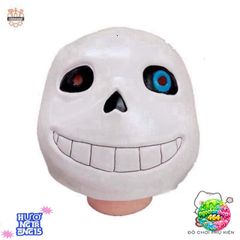 Mặt Nạ Cao Su Undertale Sans - Phụ Kiện Halloween Độc Đáo, Một Đầu Đầy Đủ Tiện Lợi Cho Nam Nữ, Dự Tiệc Hóa Trang