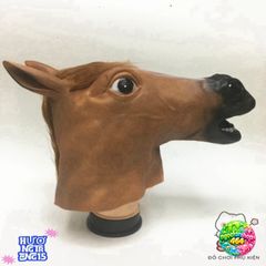 Mặt Nạ Hóa Trang Ngựa Silicone - Cosplay Halloween Độc Đáo Dành Cho Các Bữa Tiệc Hóa Trang và Sự Kiện Thú Vị