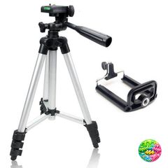 Chân Máy Tripod Đa Năng 3110 - Chỉnh Chiều Cao 35-105cm, Xoay 360 Độ, Phụ Kiện Chụp Ảnh Du Lịch Gọn Nhẹ, Hợp Kim Nhôm Cao Cấp