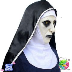 Mặt Nạ Valak Cao Su Nữ - Halloween Ác Mộng, Khăn Trùm Đầu Chất Liệu Thân Thiện Môi Trường, Dành Cho Tiệc Hóa Trang