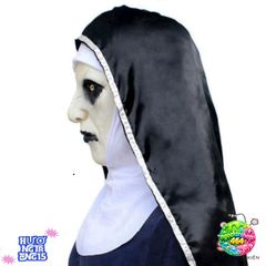 Mặt Nạ Valak Cao Su Nữ - Halloween Ác Mộng, Khăn Trùm Đầu Chất Liệu Thân Thiện Môi Trường, Dành Cho Tiệc Hóa Trang