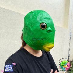 Mặt Nạ Đầu Cá Chép Silicon Halloween - Phụ Kiện Hóa Trang Sáng Tạo Cho Tiệc Cosplay Và Sự Kiện Vui Nhộn