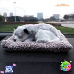 Thú Bông Chó Poodle Nâu Lông Xù Siêu Mềm - Khử Mùi Bằng Lõi Than Hoạt Tính - Trang Trí Xe Hơi Dễ Thương