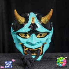 Mặt Nạ Ma Quái ONI Demon Nhật Bản - Phụ Kiện Halloween Cosplay Độc Đáo Cho Các Bữa Tiệc và Sự Kiện Thú Vị