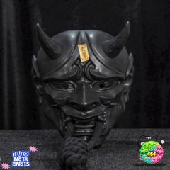 Mặt Nạ Ma Quái ONI Demon Nhật Bản - Phụ Kiện Halloween Cosplay Độc Đáo Cho Các Bữa Tiệc và Sự Kiện Thú Vị