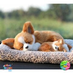 Mô Hình Chó Mèo Bông To Với Than Hoạt Tính Khử Mùi, Trang Trí Taplo Xe 28x20cm - Phụ Kiện Nội Thất Dễ Thương