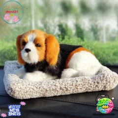 Thú Bông Chó Đốm Đôi - Trang Trí Xe Hơi Đáng Yêu, Khử Mùi Bằng Than Hoạt Tính - Phụ Kiện Dễ Thương Cho Không Gian Sống