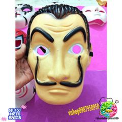 Mặt Nạ Salvador Dali Money Heist La Casa De Papel - Phụ Kiện Halloween Độc Đáo Cho Tiệc Hóa Trang và Cosplay